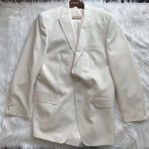 Sean John Ivory 3-Piece Suit (42L, 38x34)